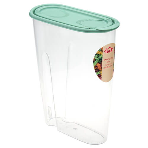 Емкость для сыпучих продуктов 2,1л фисташковый 1222 (20шт) (М-пласт)