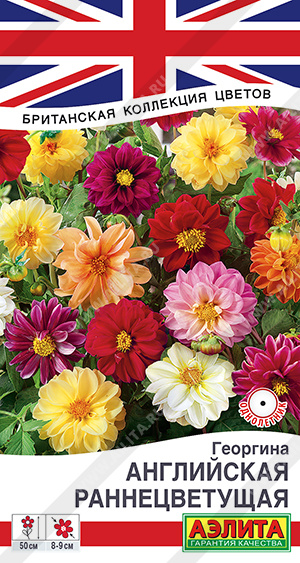 Георгина Английская раннецветущая смесь однолетник 0,3г (Аэлита)