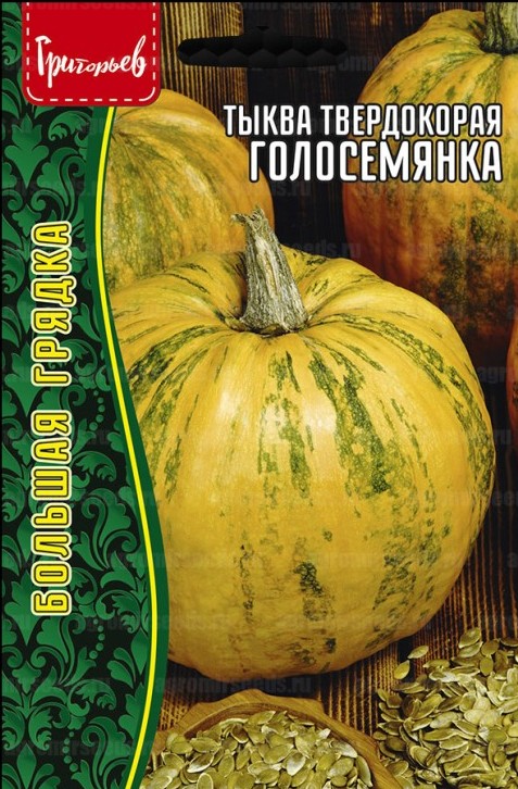 Тыква Голосемянка твердокорая Большая грядка 1г (Ред.Сем)