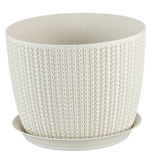 Вязание 2,8л с поддоном белый ротанг 3121 (М-пласт)(12шт) 