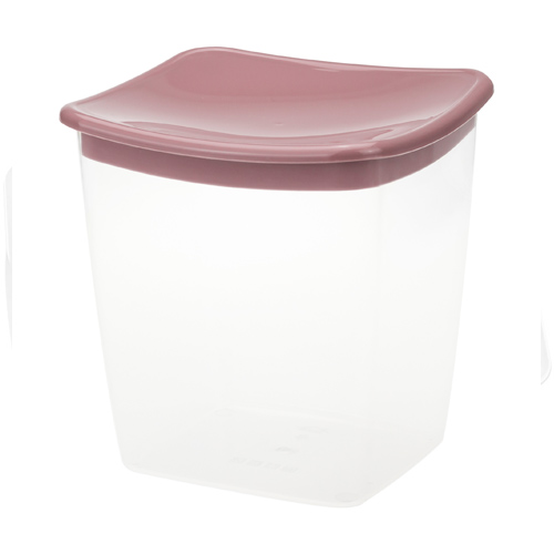 Емкость для сыпучих продуктов квадратная 1л ягодный 1223 (18шт) (М-пласт)