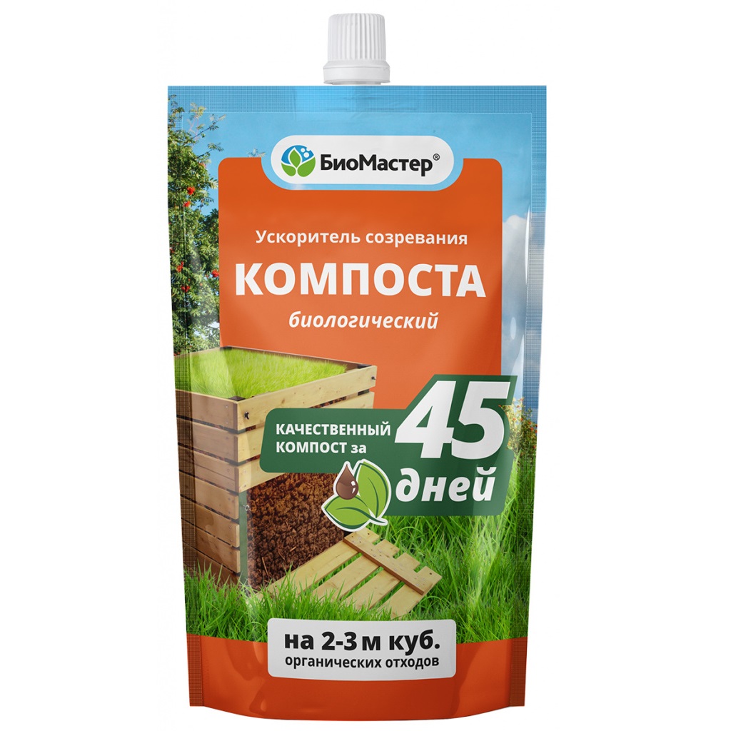 Ускоритель созревания компоста, биоактивный 350мл (БиоМастер)(25шт)