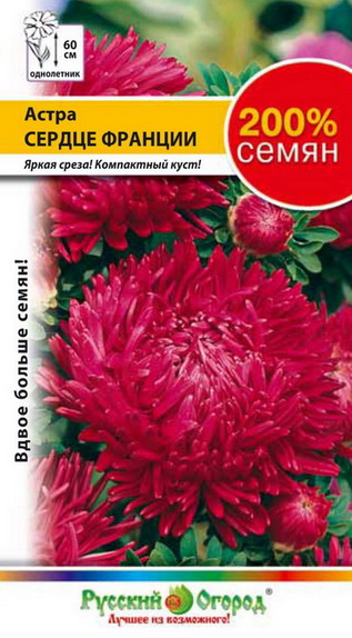Астра Сердце Франции 200% однолетник 0,5г (НК)
