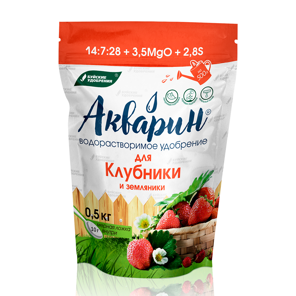 Акварин Для клубники и земляники 0,5кг (БХЗ)(12шт)