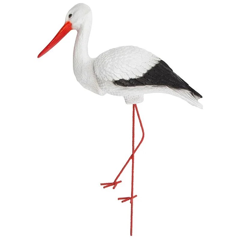 Садовая фигура Аист Средний 12666 на железных ногах (80*45см) (М)