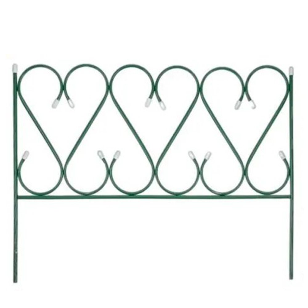 Заборчик мет садовый Изящный В-0,45м Ш-0,73м Д-3,65м 5секций (ВС)
