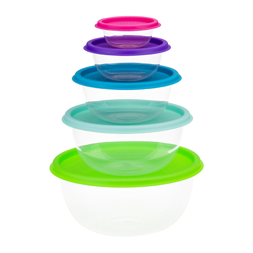 Набор мисок Радуга микс 5 шт 1308М (16шт) (М-пласт)