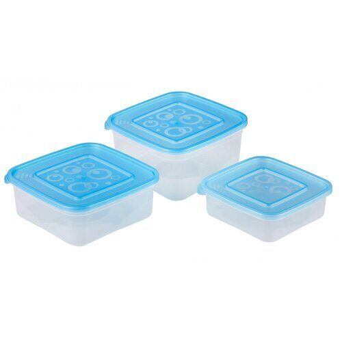 Набор емкостей квадратных (0,4л 0,7л 1л) (Альтерн)(24шт) 