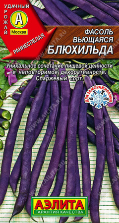 Фасоль Блюхильда спаржевая вьющаяся 5г (Аэлита)