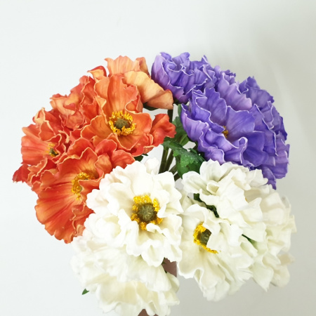 Букет Мак махровый SBPL2025-25 5шт 30см (Сиб Сад)