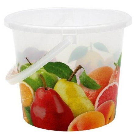 Ведро 10л пласт Фрукты (10шт) (ВМС)