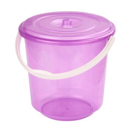 Ведро 10л Хозяюшка с крышкой (Альтерн)(10шт) 