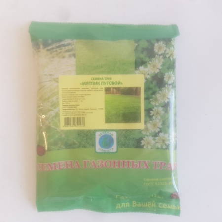 Газон Мятлик луговой 100гр (Зеленая Планета)(35шт) 